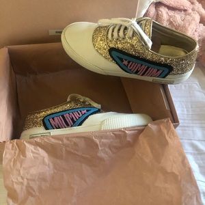 MiuMiu Gold Sneaker